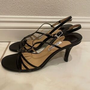 Alfani Black Strappy Heeled Sandals Size 6.5M